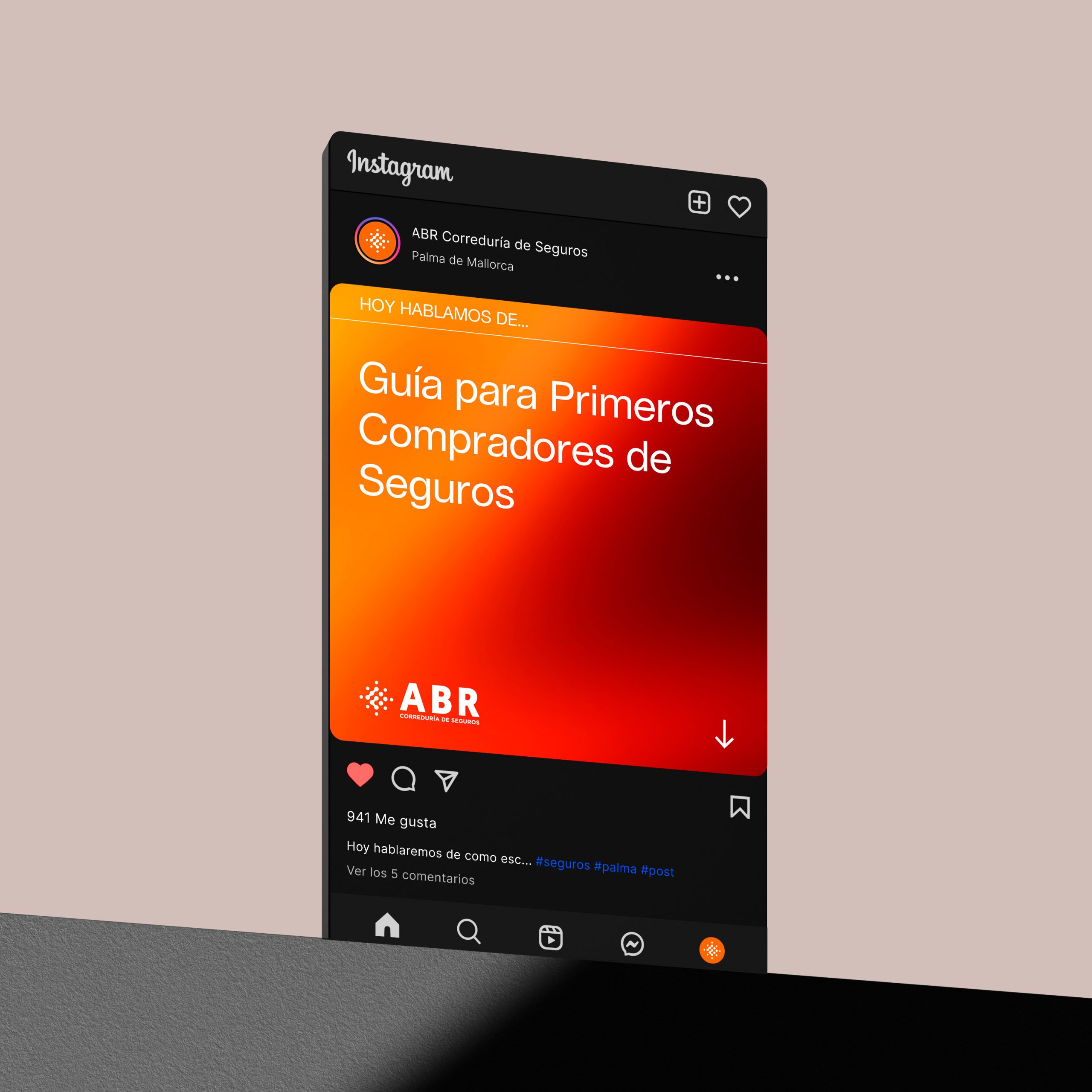 Diseño web y redes sociales ABR Seguros Mallorca — Indigo Estudio