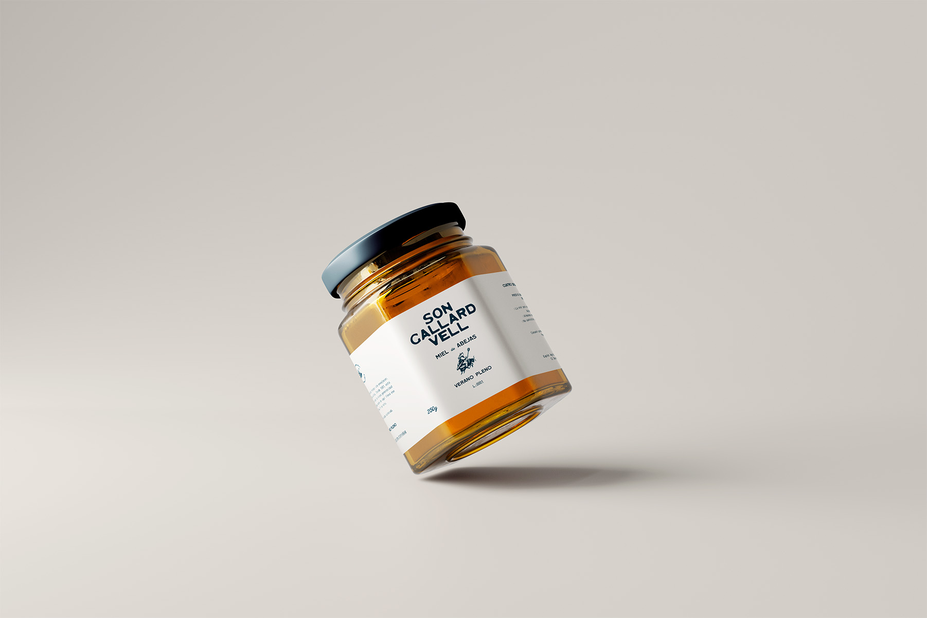 Aplicaciones de marca Miel de Son Gallard Vell — diseño gráfico por Indigo Estudio