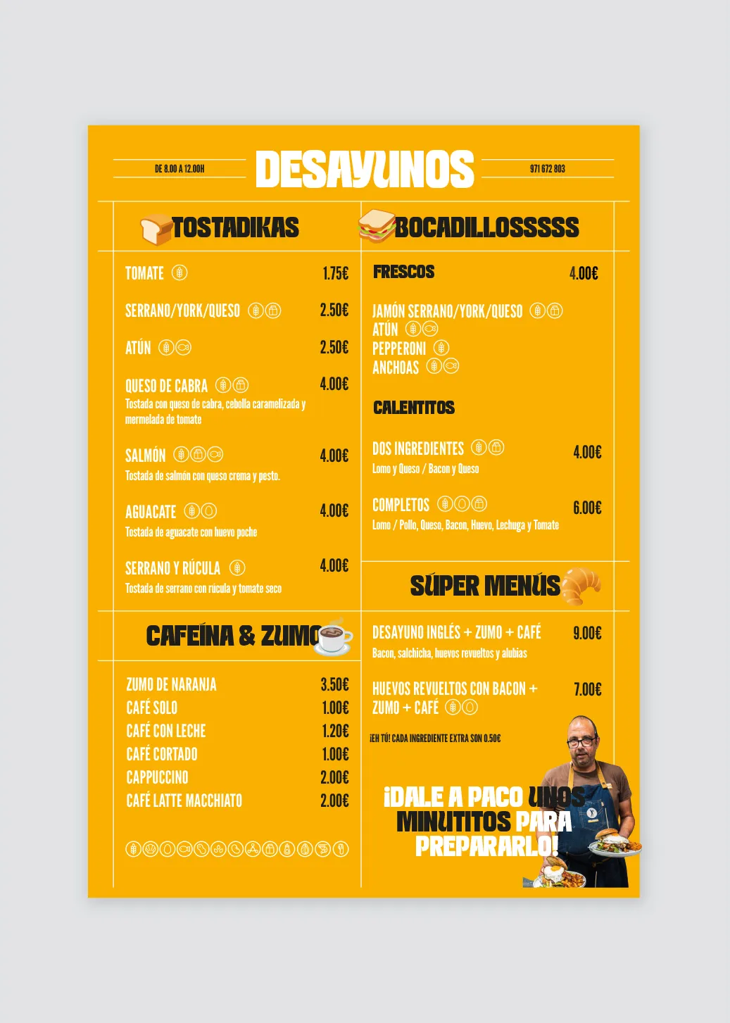 Carta de noche Maria Maria — diseño tipográfico por Indigo Estudio