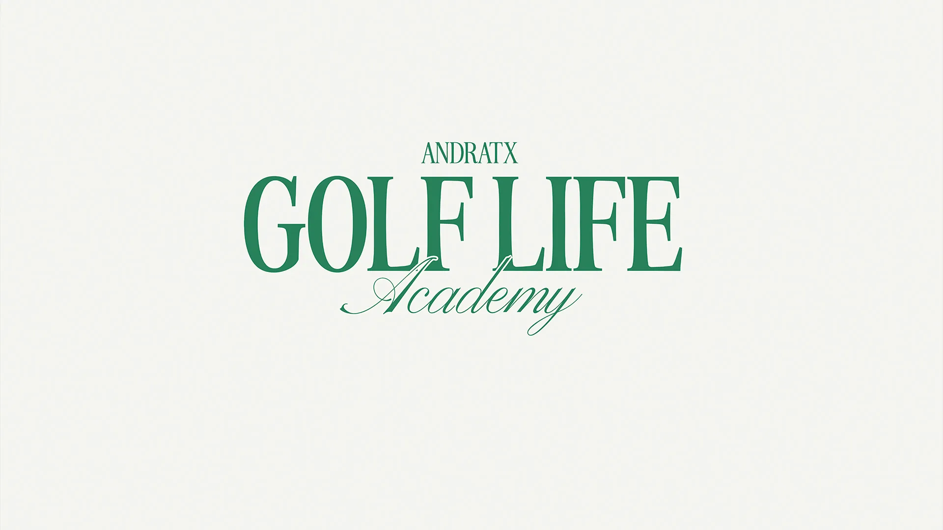 Branding Golf Life Academy Mallorca — sistema visual por Indigo Estudio