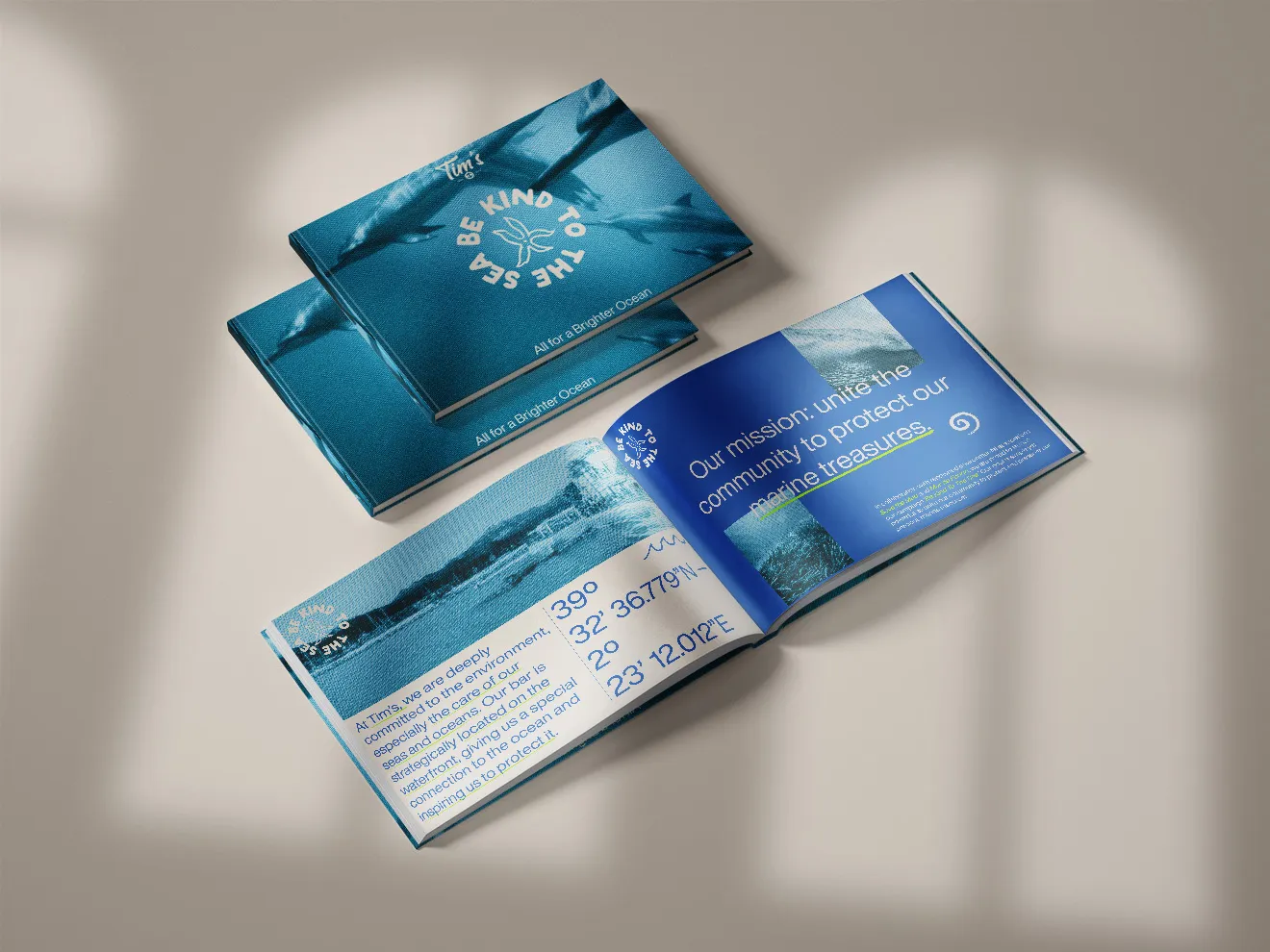 Aplicaciones Be Kind to the Sea — diseño ecológico por Indigo Estudio Mallorca