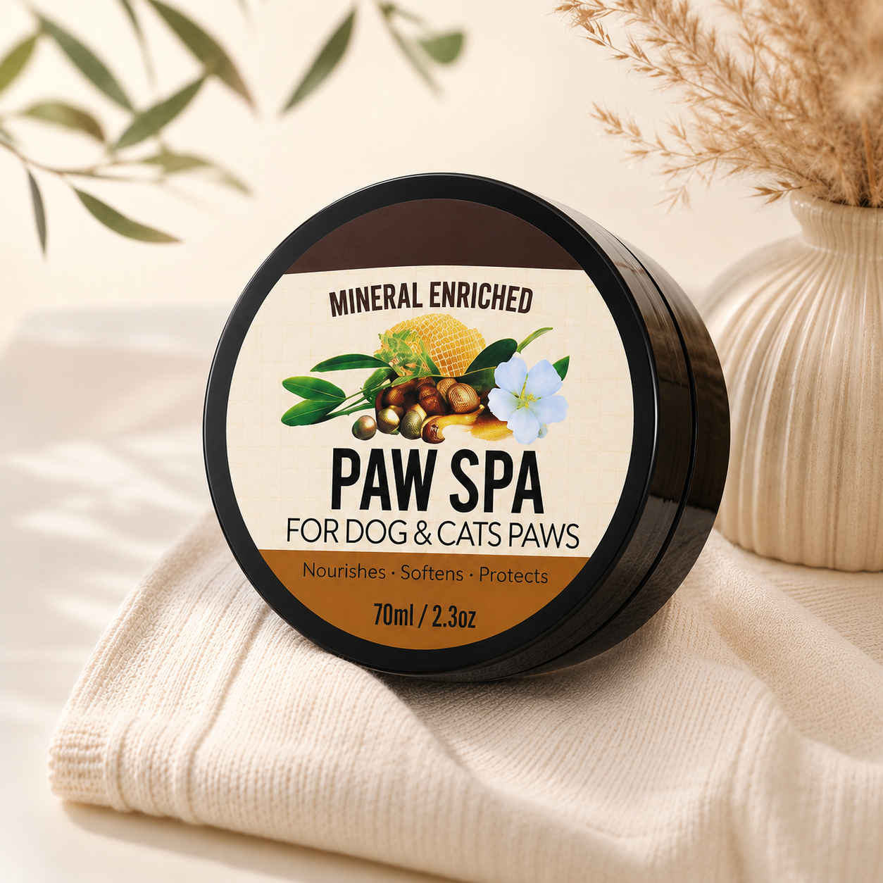 Organic paw cream for dogs