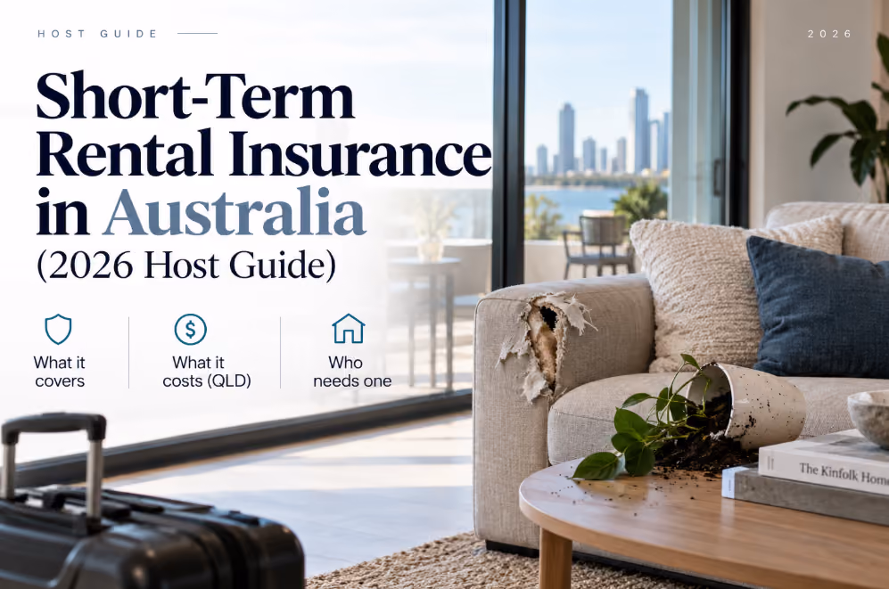 A picture of a airbnb property with minor damage indicating the hosts requirement for short term rental insurance