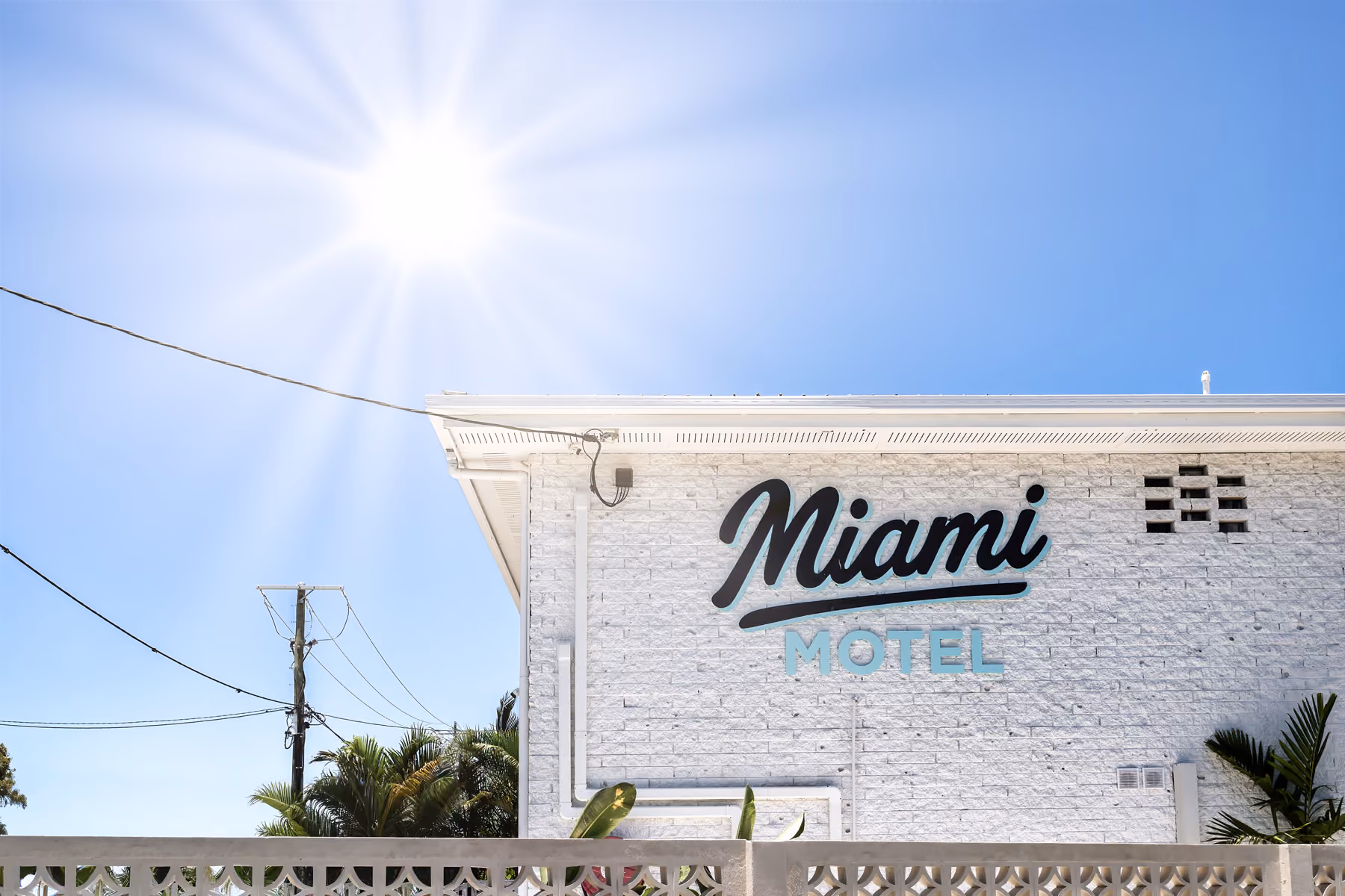 Miami Motel exterior after renovation