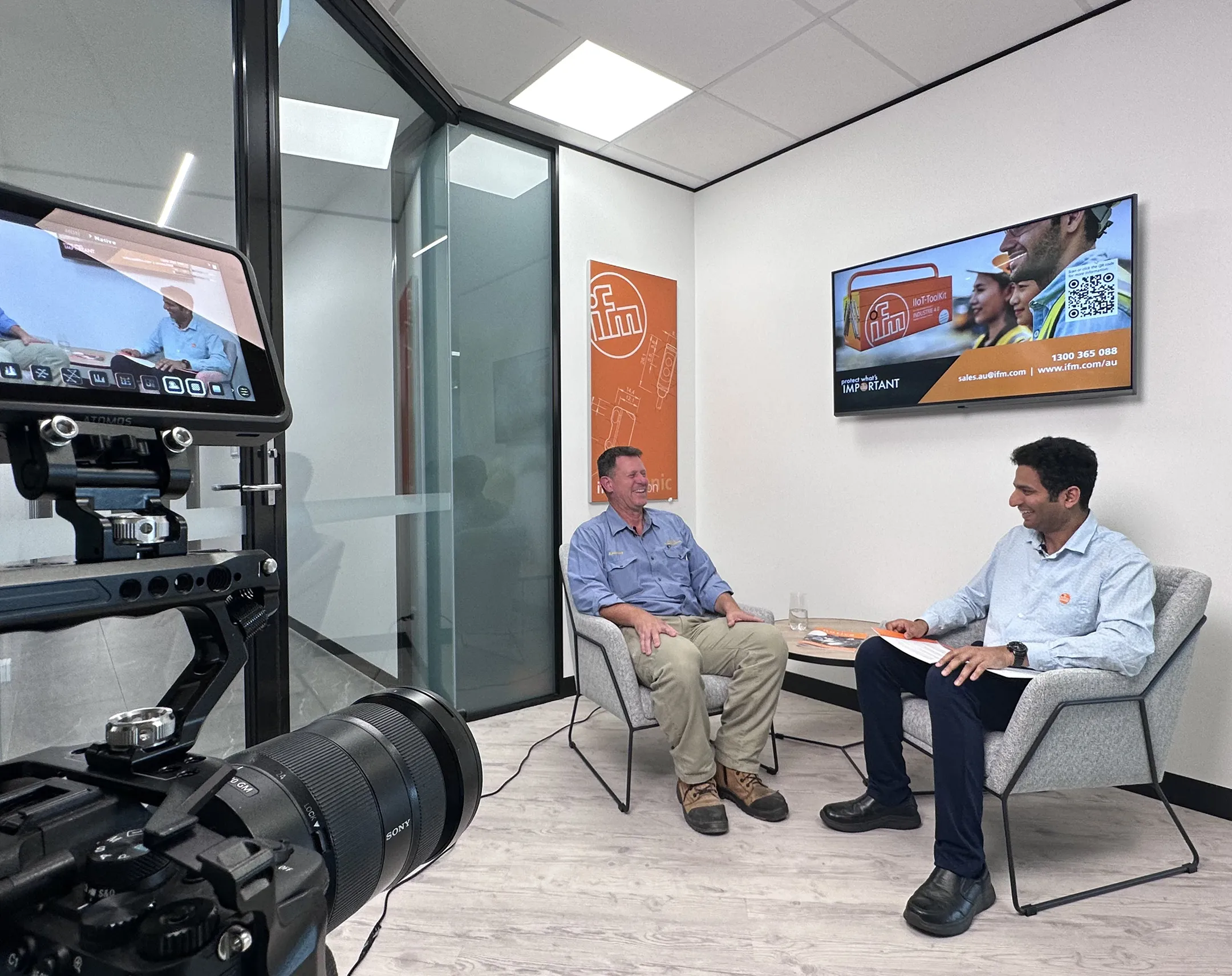 Founder Nick Krzywdzinski in NK Creative's Brisbane studio, showcasing expertise in professional photography and videography.