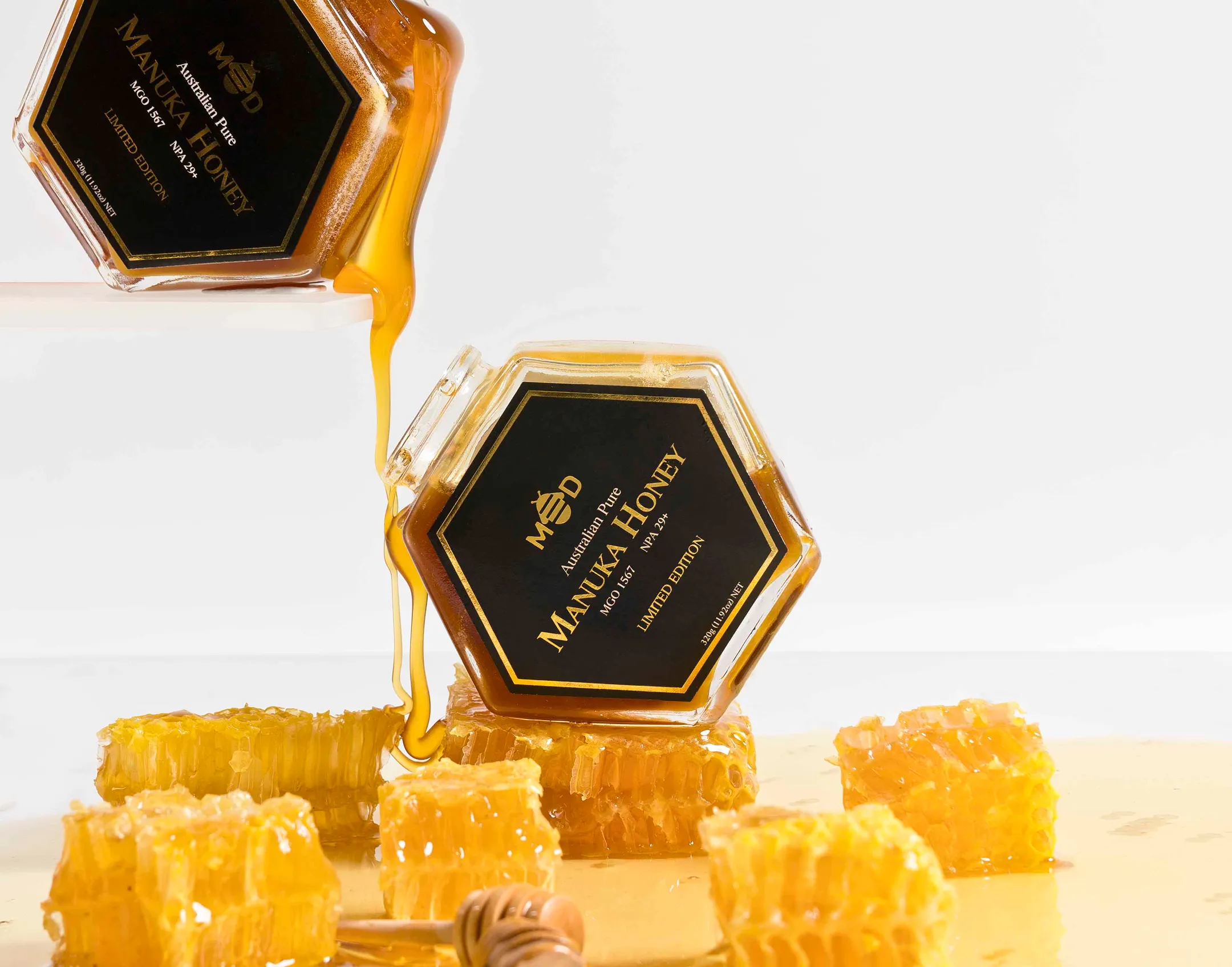 A jar of pure honey.