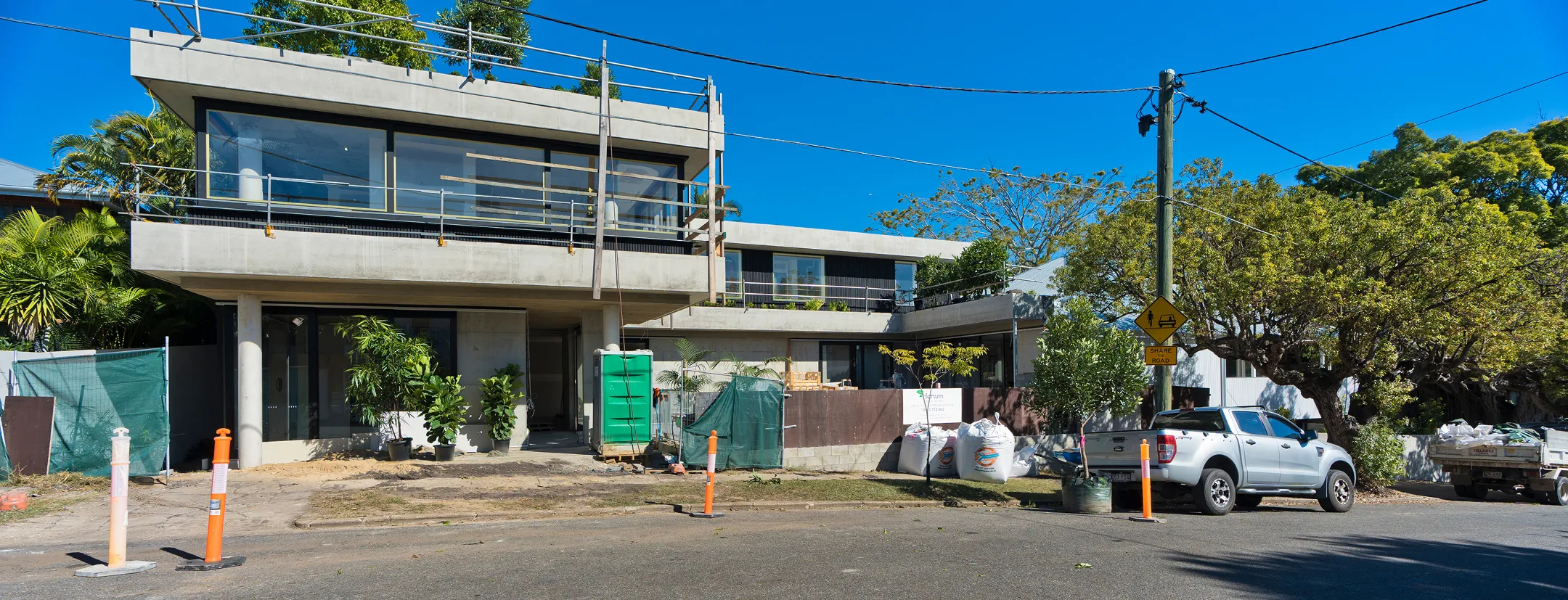 A housr photo from the road.