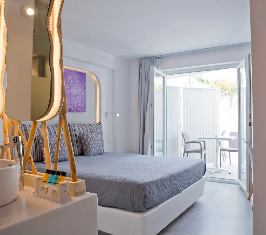 Beautiful Decorative room showing  it's beds.