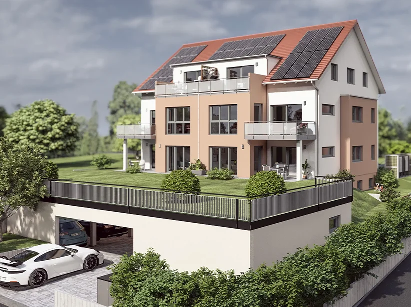 Planung Mehrfamilienhaus von HAUSER Massivbau