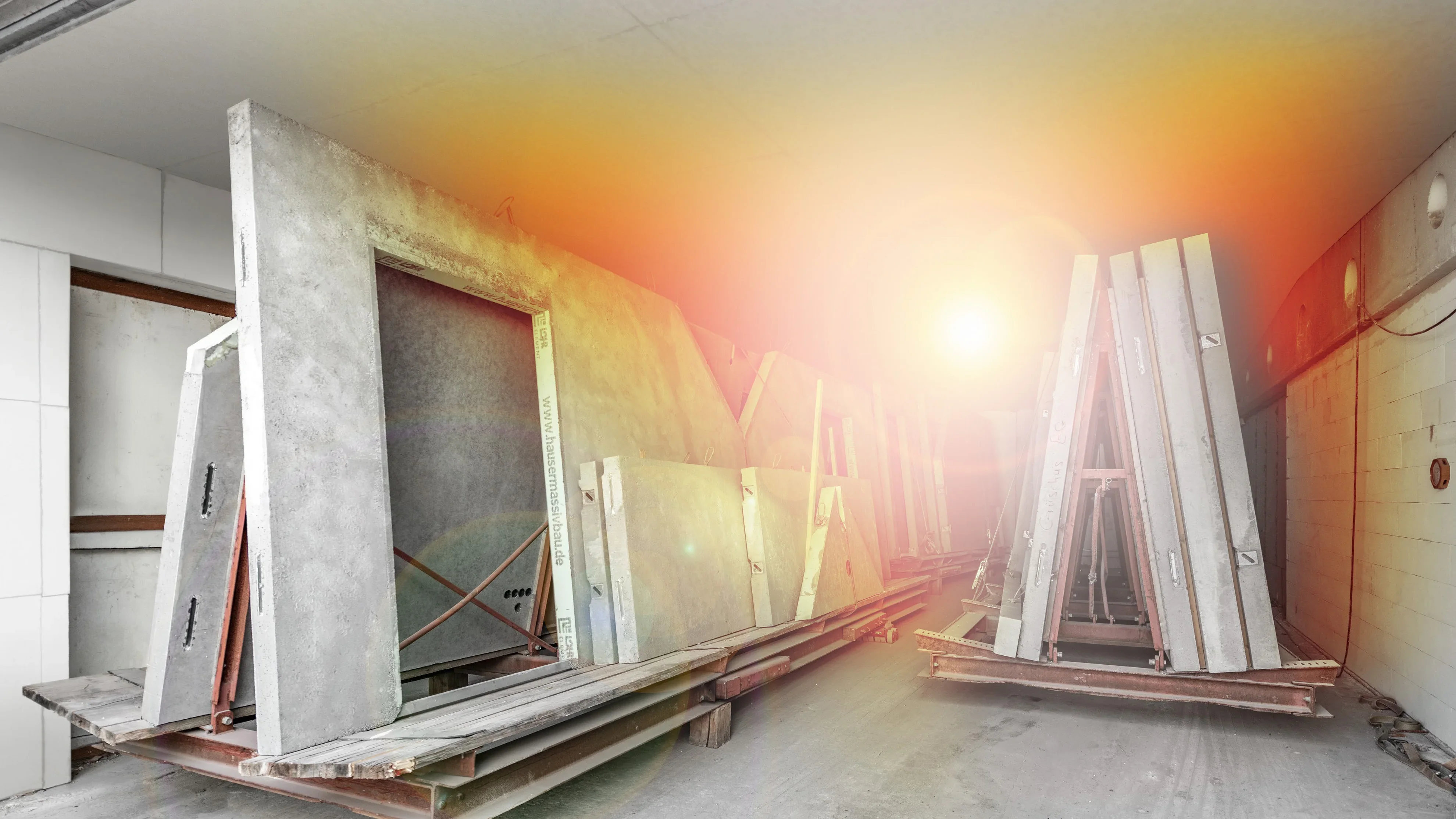 Farbige Ansicht in eine Trockenkammer von HAUSER.