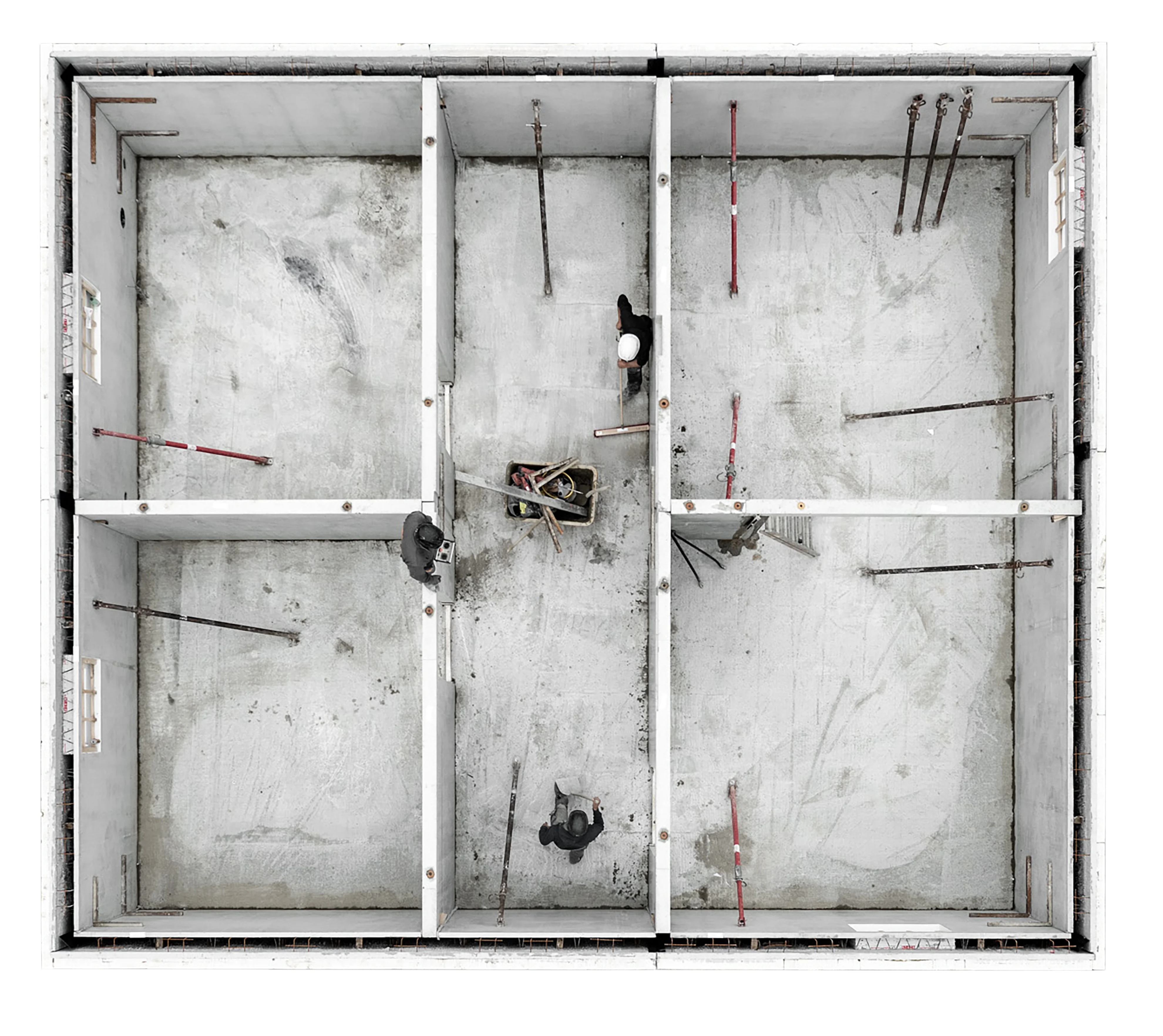 Keller-Element in der Draufsicht.