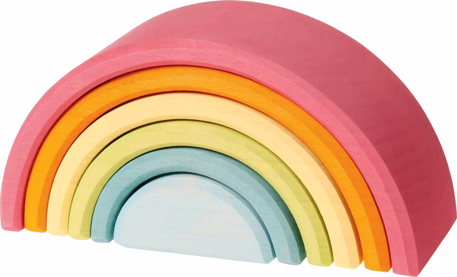 Large 6-Piece Pastel Rainbow Stacker