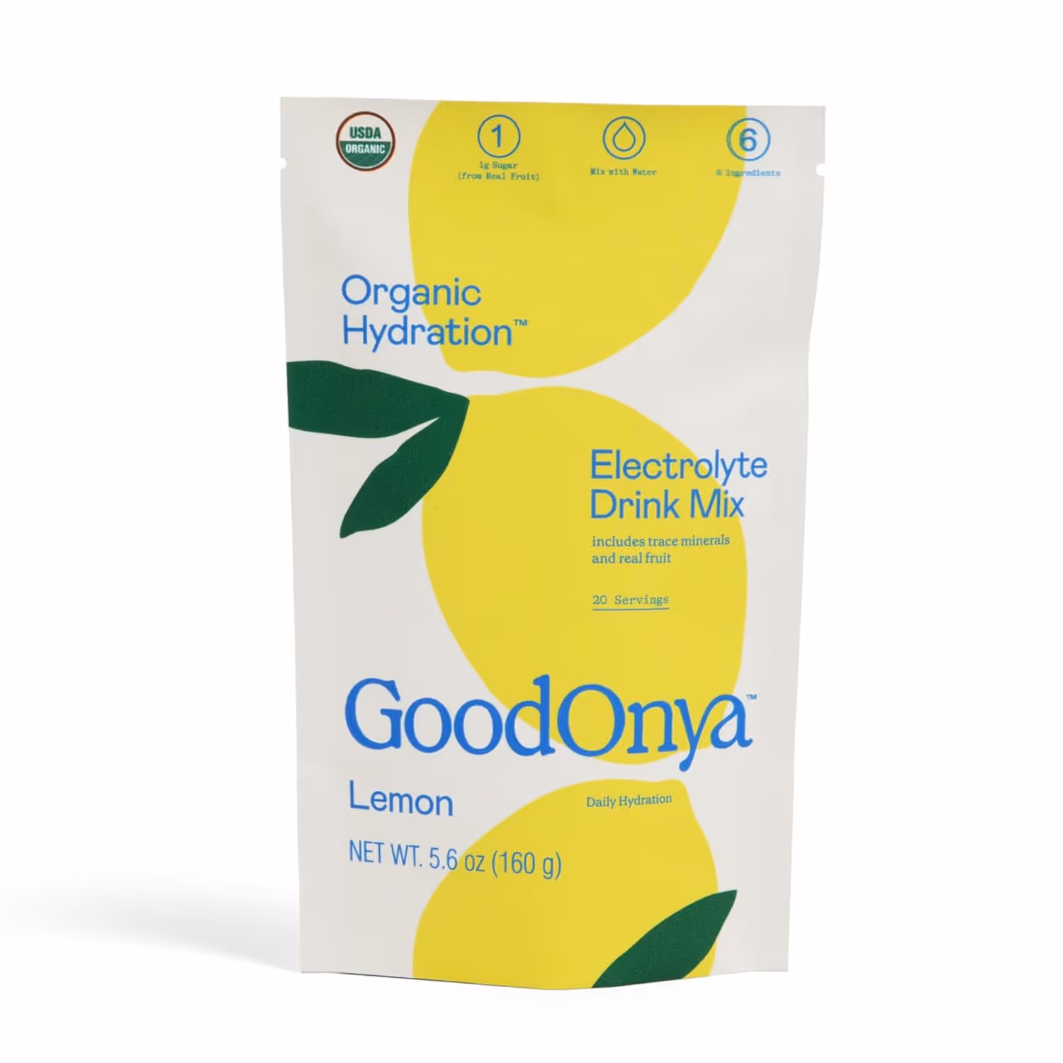 Organic Hydration Electrolyte Drink Mix Lemonade Flavor