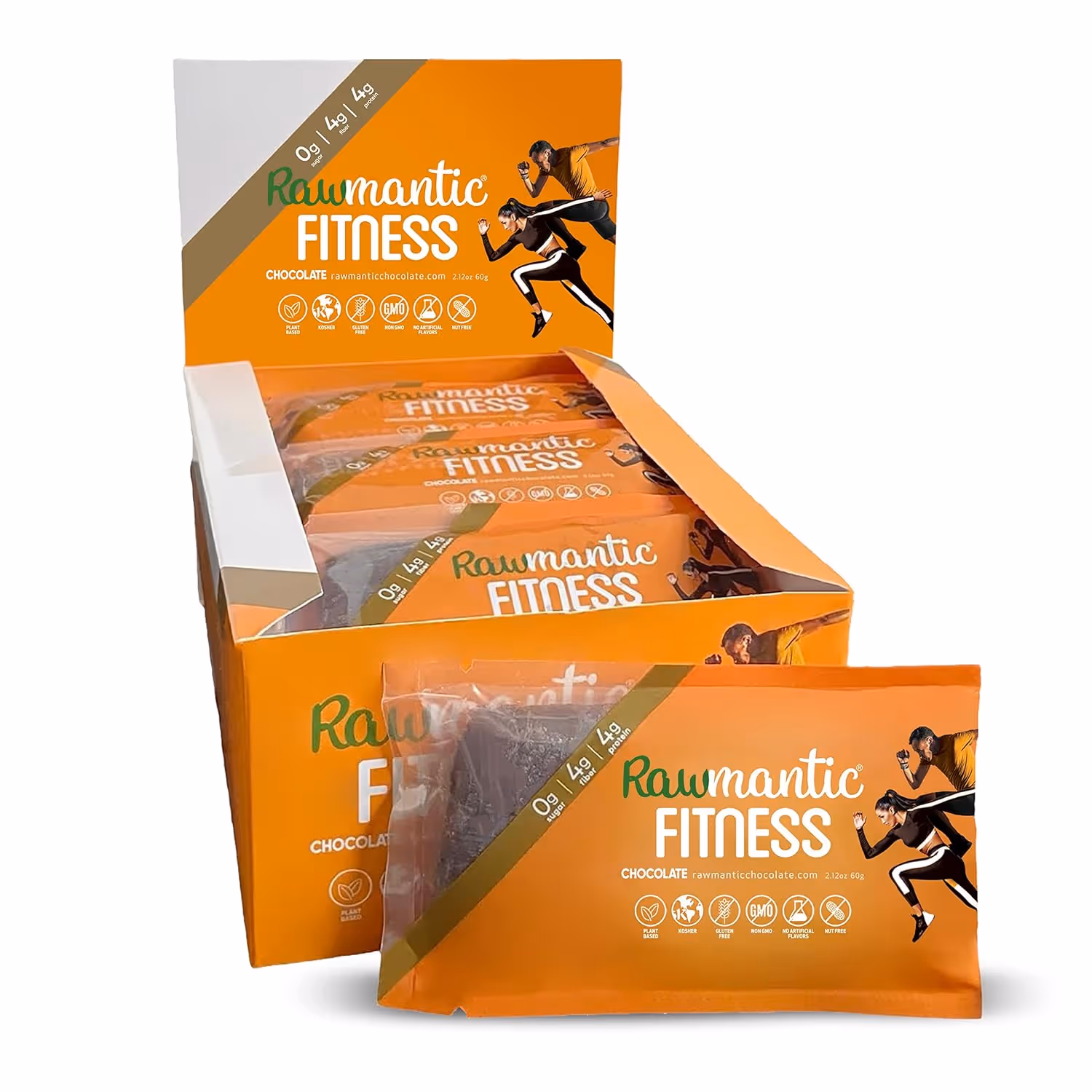 Fitness Chocolate Vegan Energy Bars