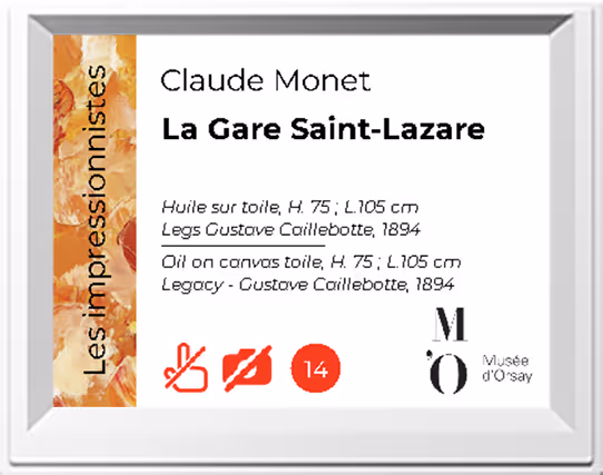 MuzeoTag 4.2'' est le parfait cartel ePaper à encre numérique pour vos oeuvres. Réutilisable, autonome, il permet d'afficher le contenu de vos oeuvres dans plusieurs langues et d'intégrer du contenu augmenté (parcours, consignes, réf. audioguide) pour les visiteurs.