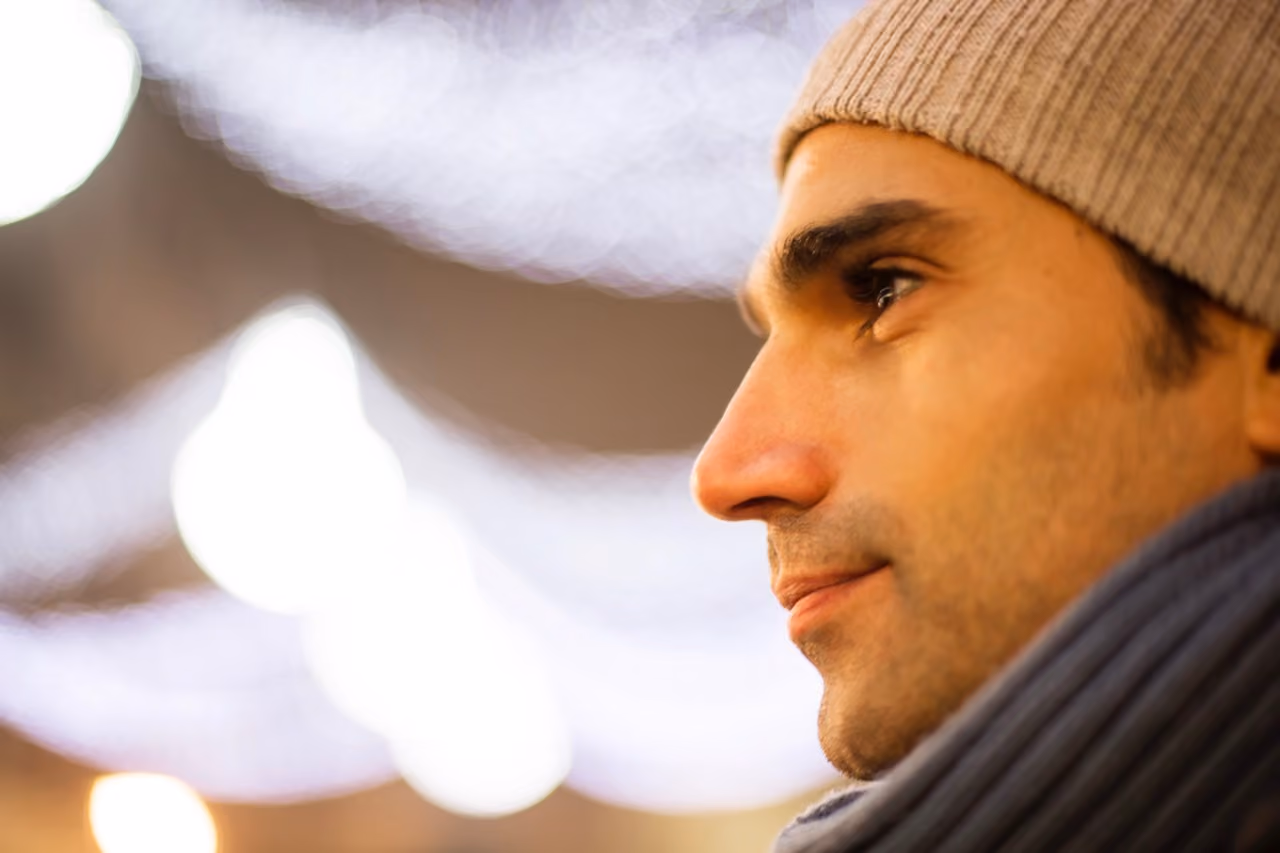 Photo of person looking off into the distance