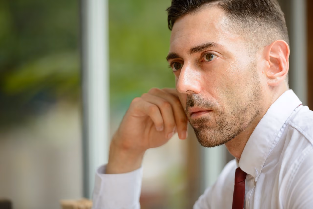 Person looking off into the distance