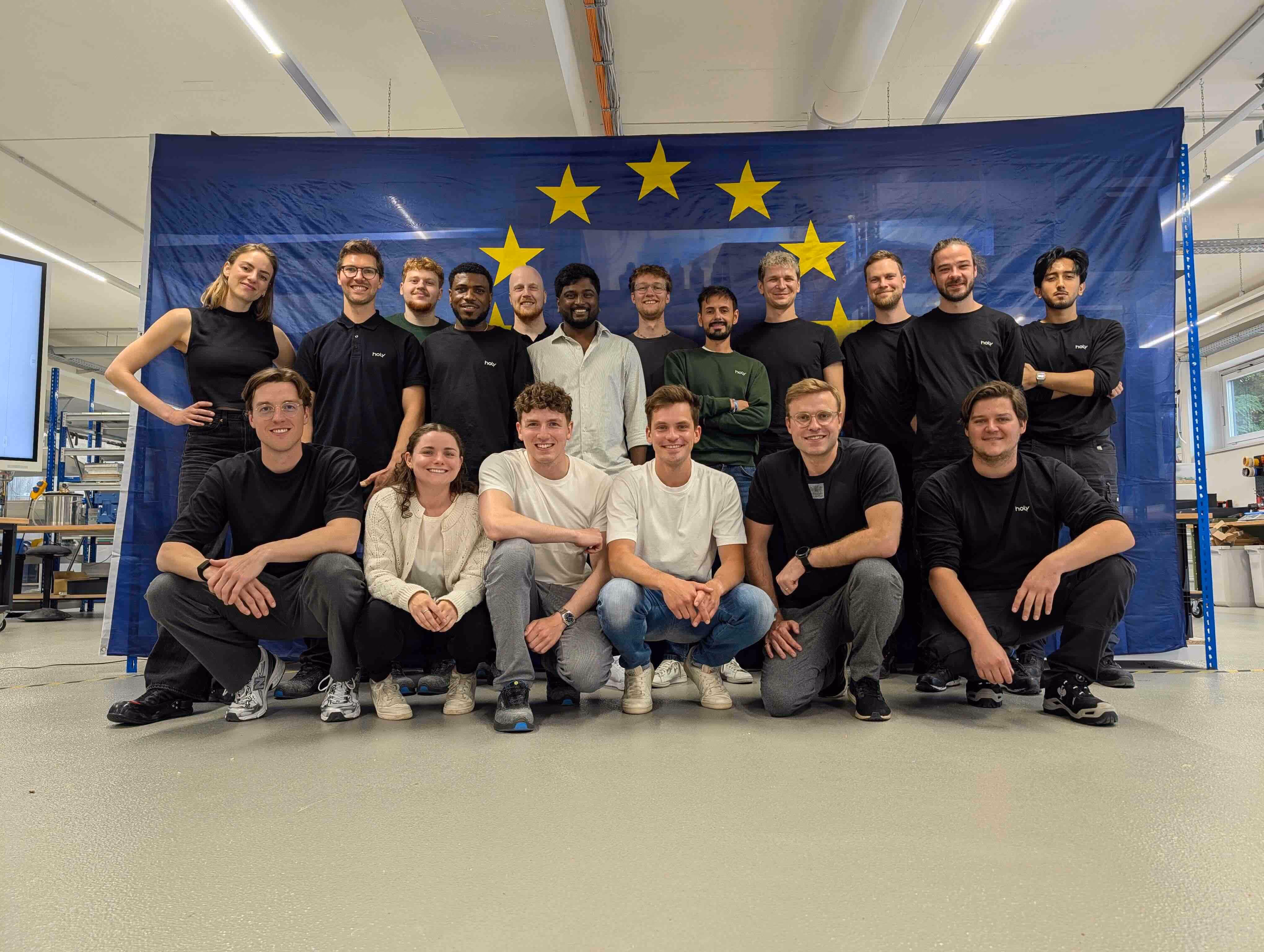 Holy Technologies team picture in new factory 2026