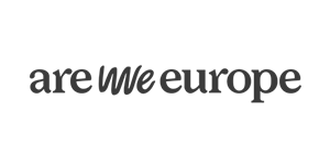 Logo van We are europe, klant van Studio Het Nest