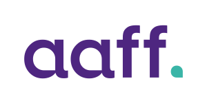 Logo van AAFF, klant van Studio Het Nest