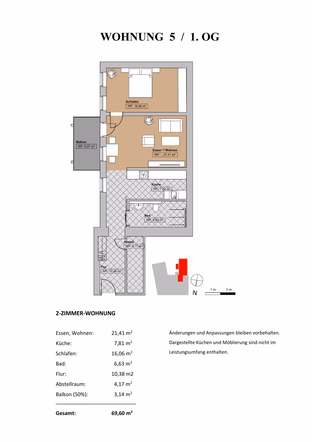Grundriss Wohnung 5