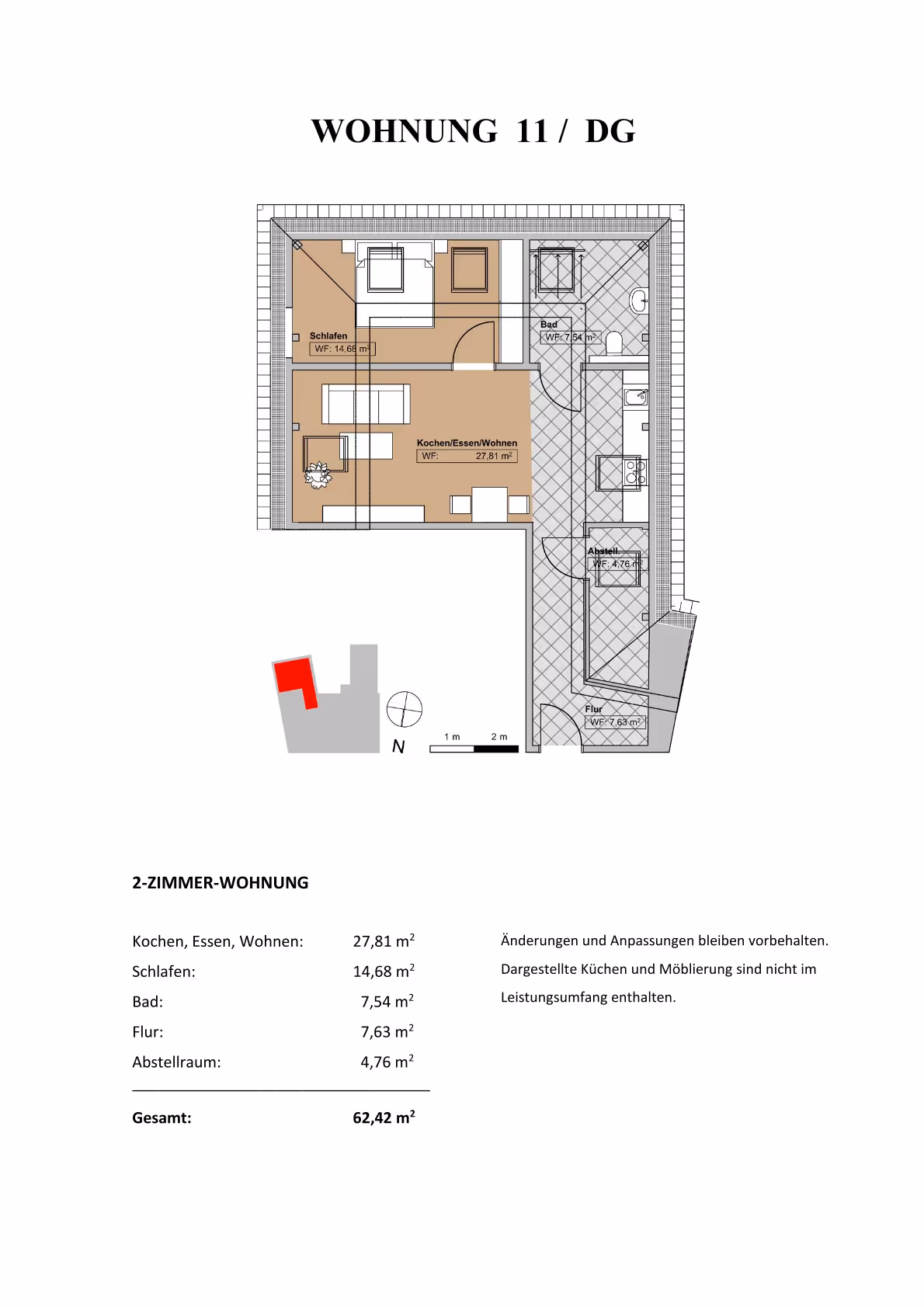 Grundriss Wohnung 11