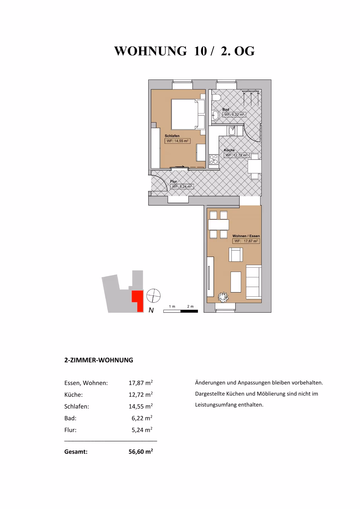 Grundriss Wohnung 10