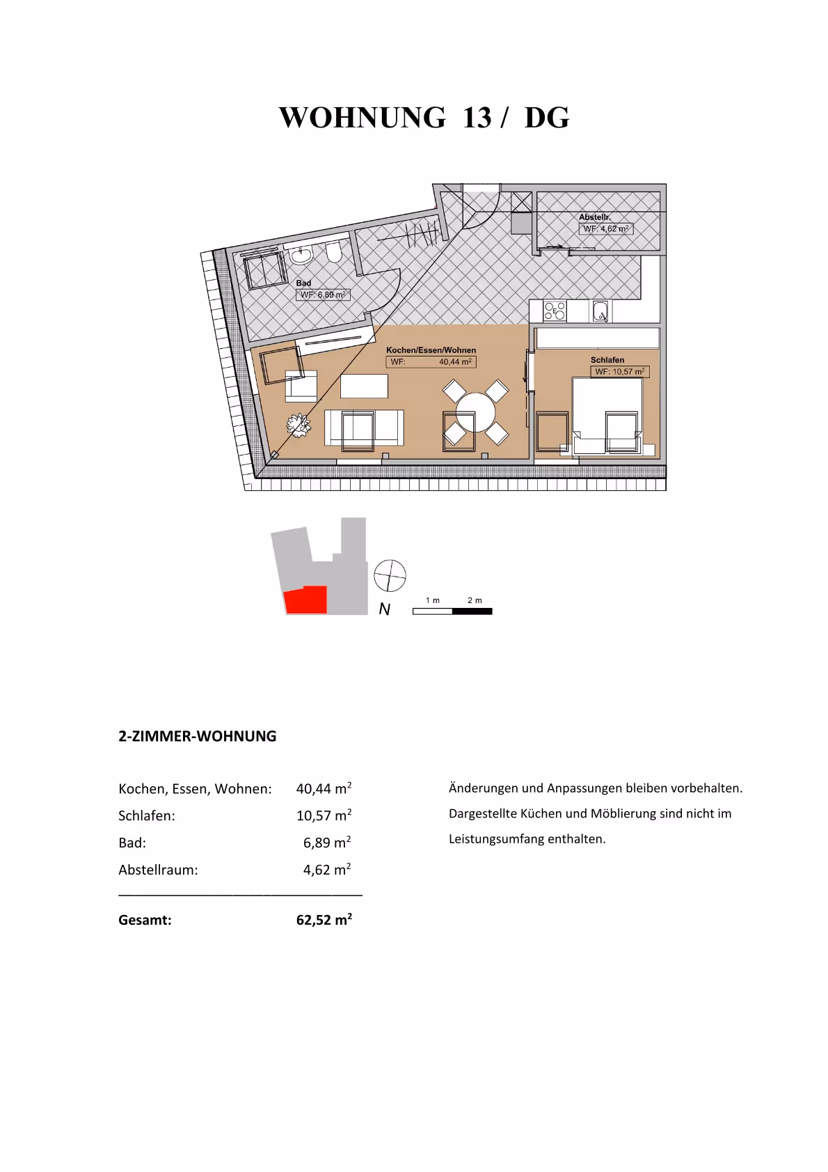 Grundriss Wohnung 13