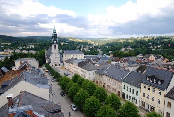 Sicht auf Adorf Markt 31