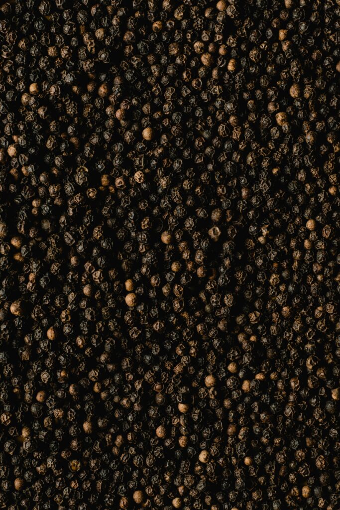 Black peppercorns