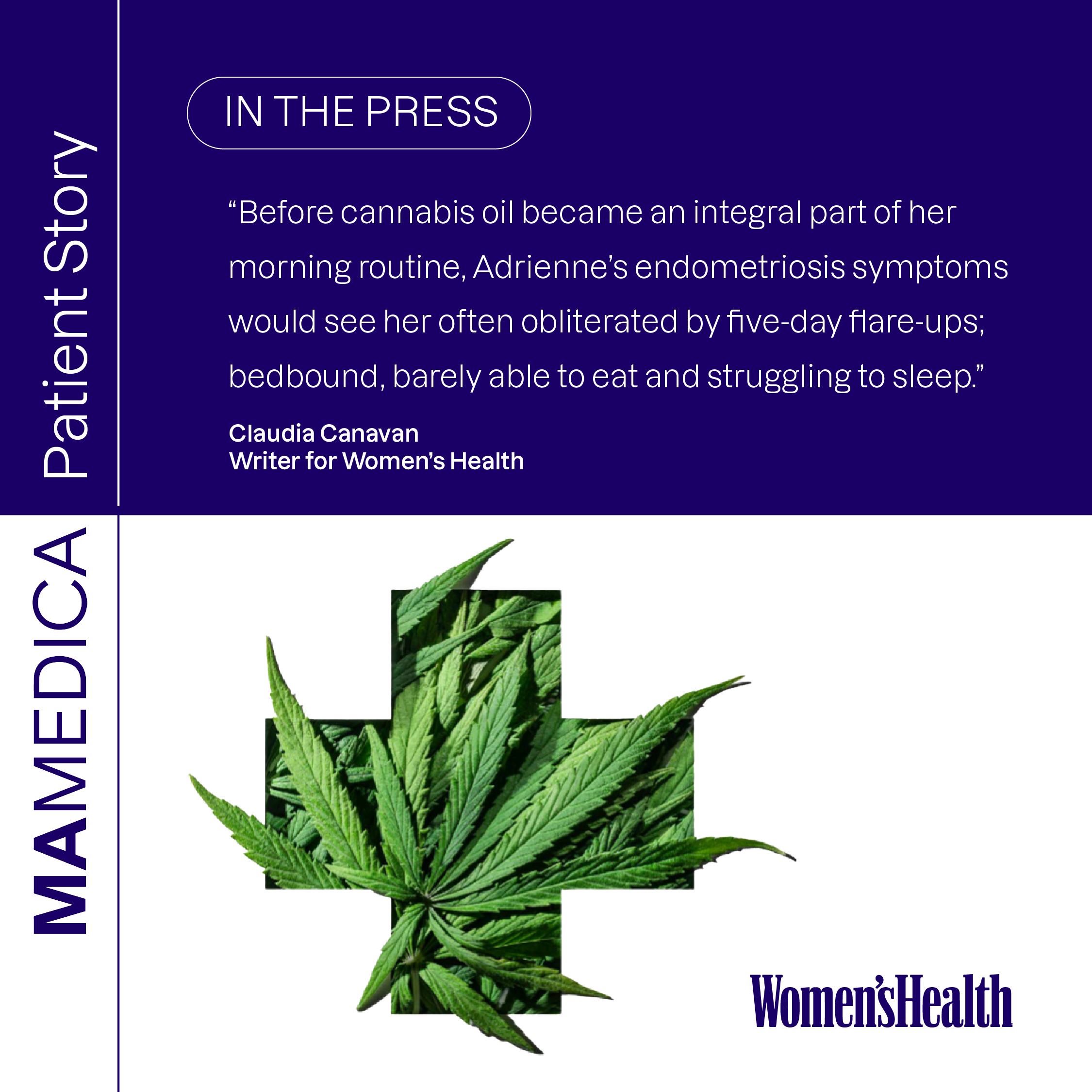 Mamedica patient story in Women's Health by Claudia Canavan