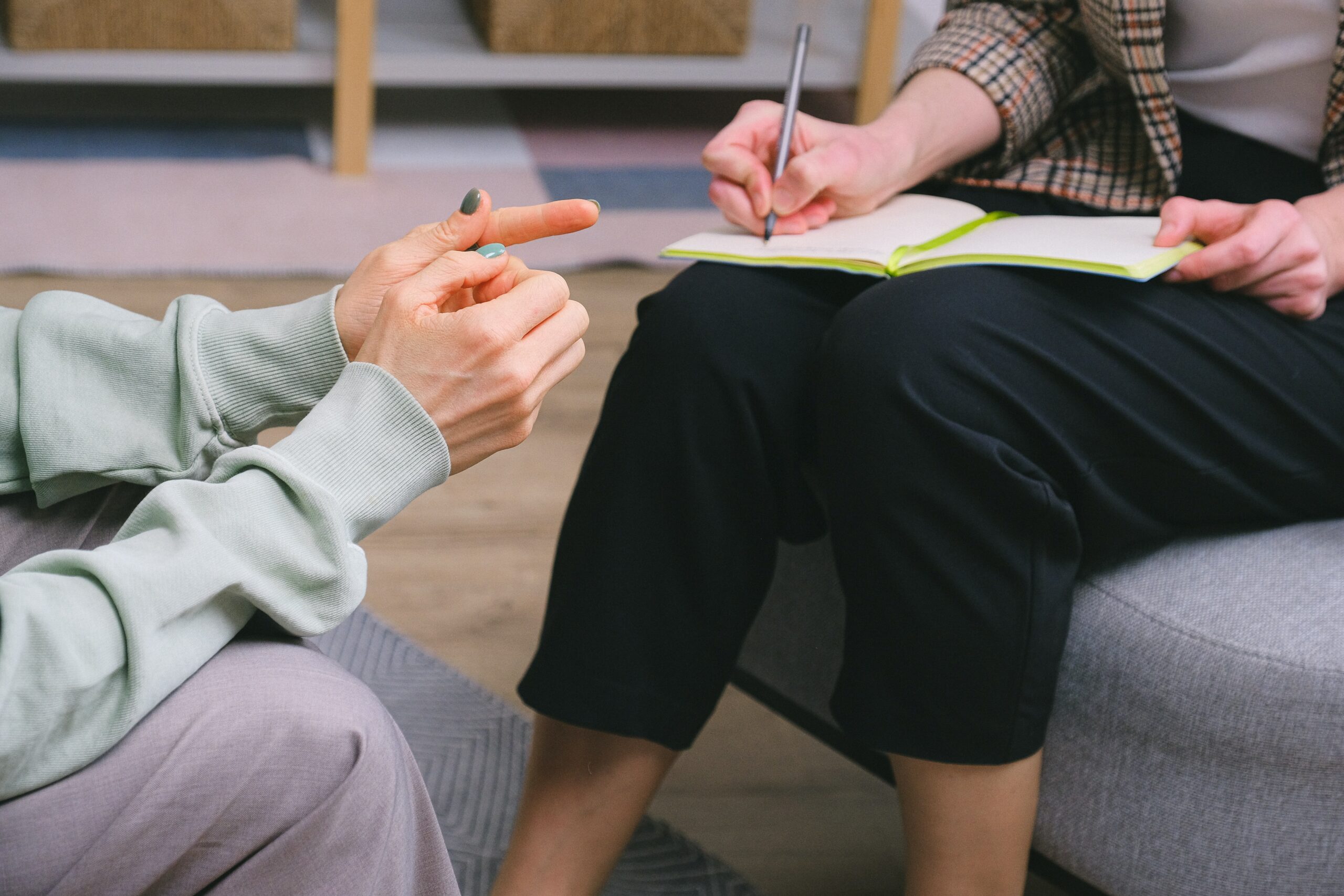 A patient in a consultation with a doctor