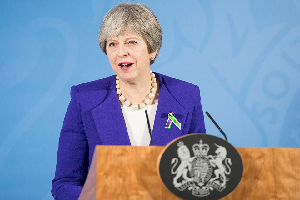 Teresa May - the Prime Minister at the time of the legalisation of medical cannabis in the UK