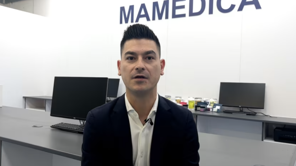 Mamedica CEO Jon Robson in conversation with ITV News