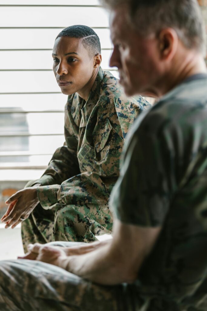 Medical Cannabis and PTSD - Two veterans deep in thought