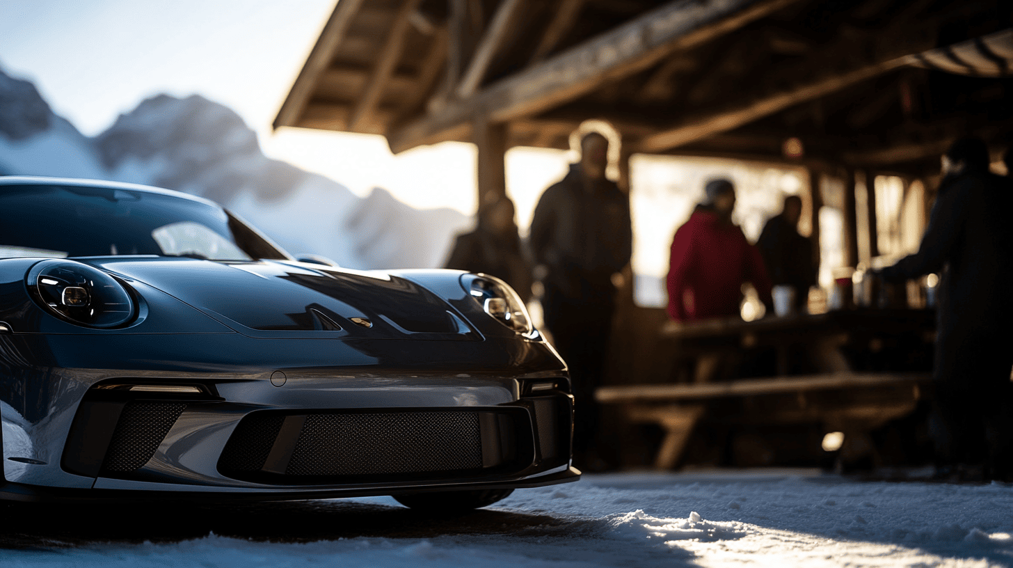 Hüttengaudi nach dem Ice Driving – ESC Teilnehmer beim Après-Drift