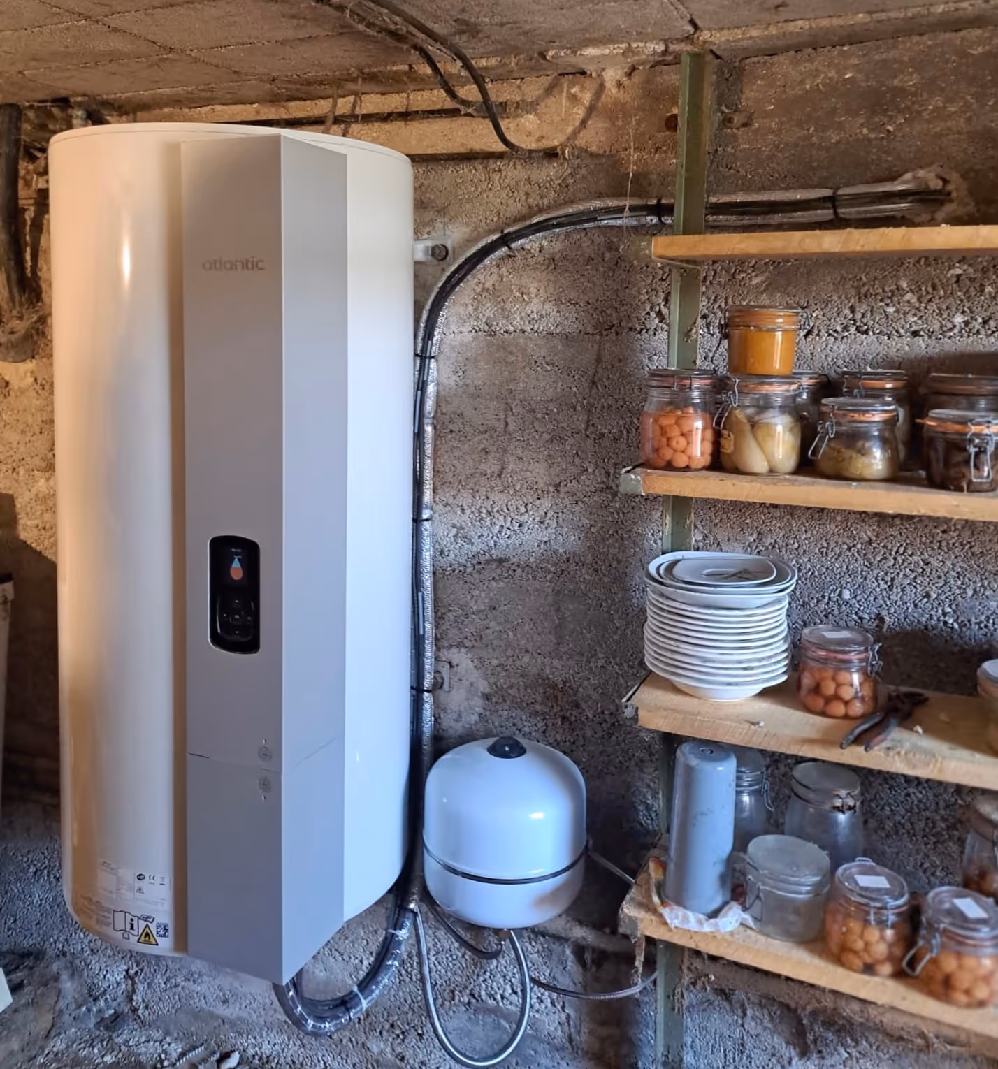 Ballon thermodynamique dans un sous sol