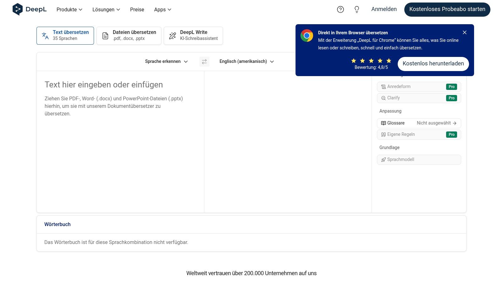 DeepL – Übersetzer & Write Pro (deutsch, EU-Fokus)