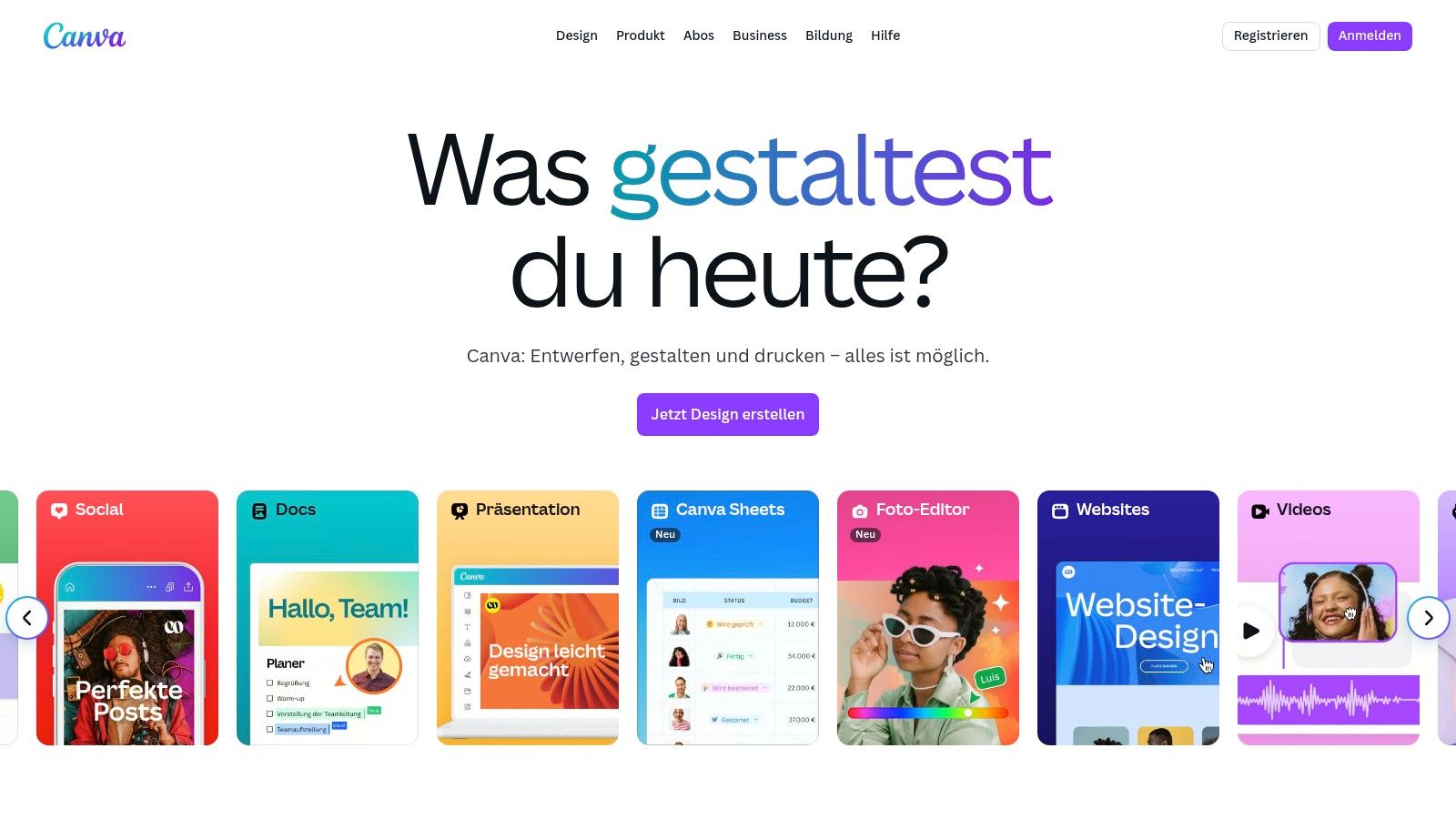 Canva (Magic Studio, deutsch)