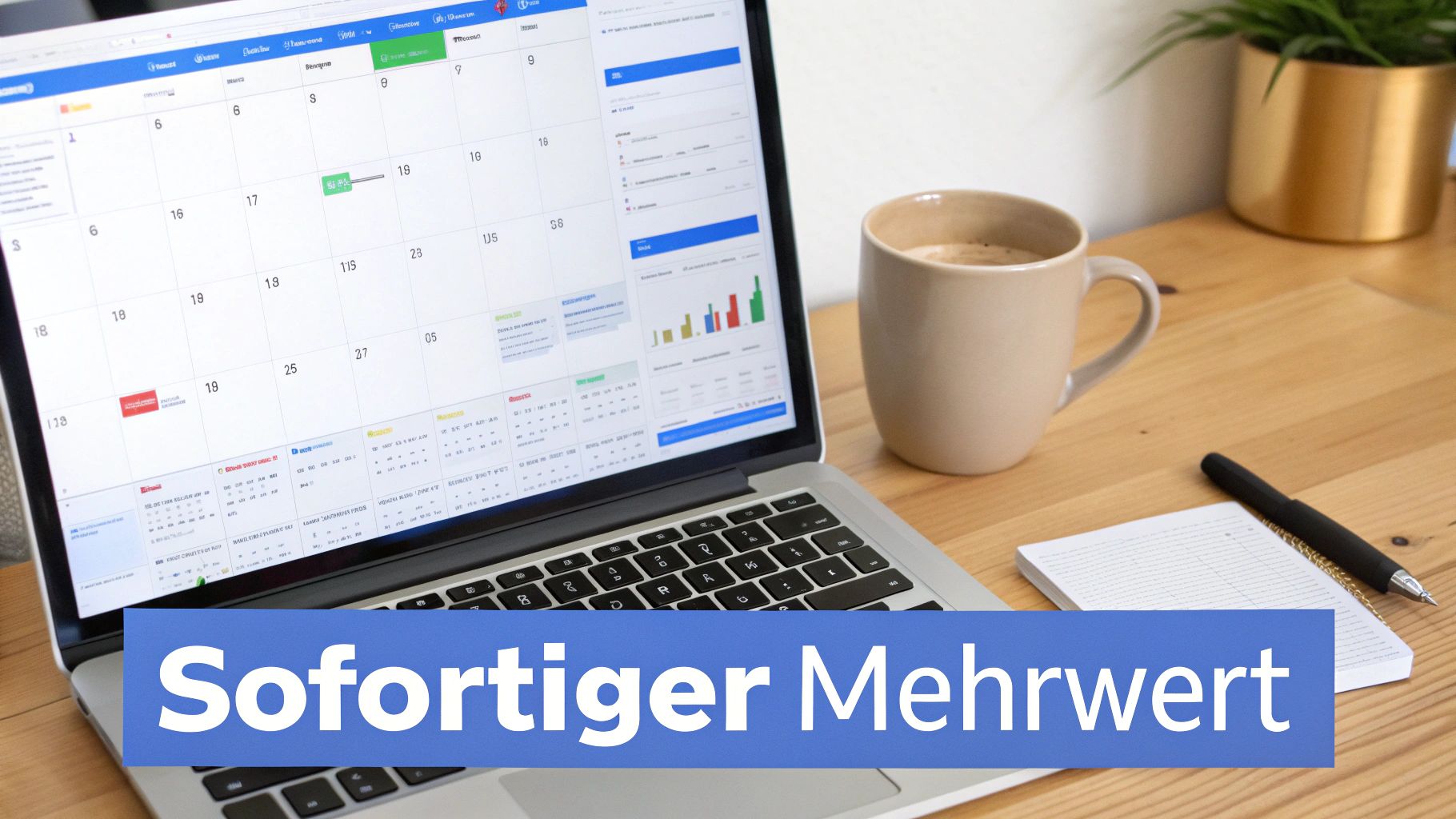 Eine person arbeitet am laptop an use cases für generative KI