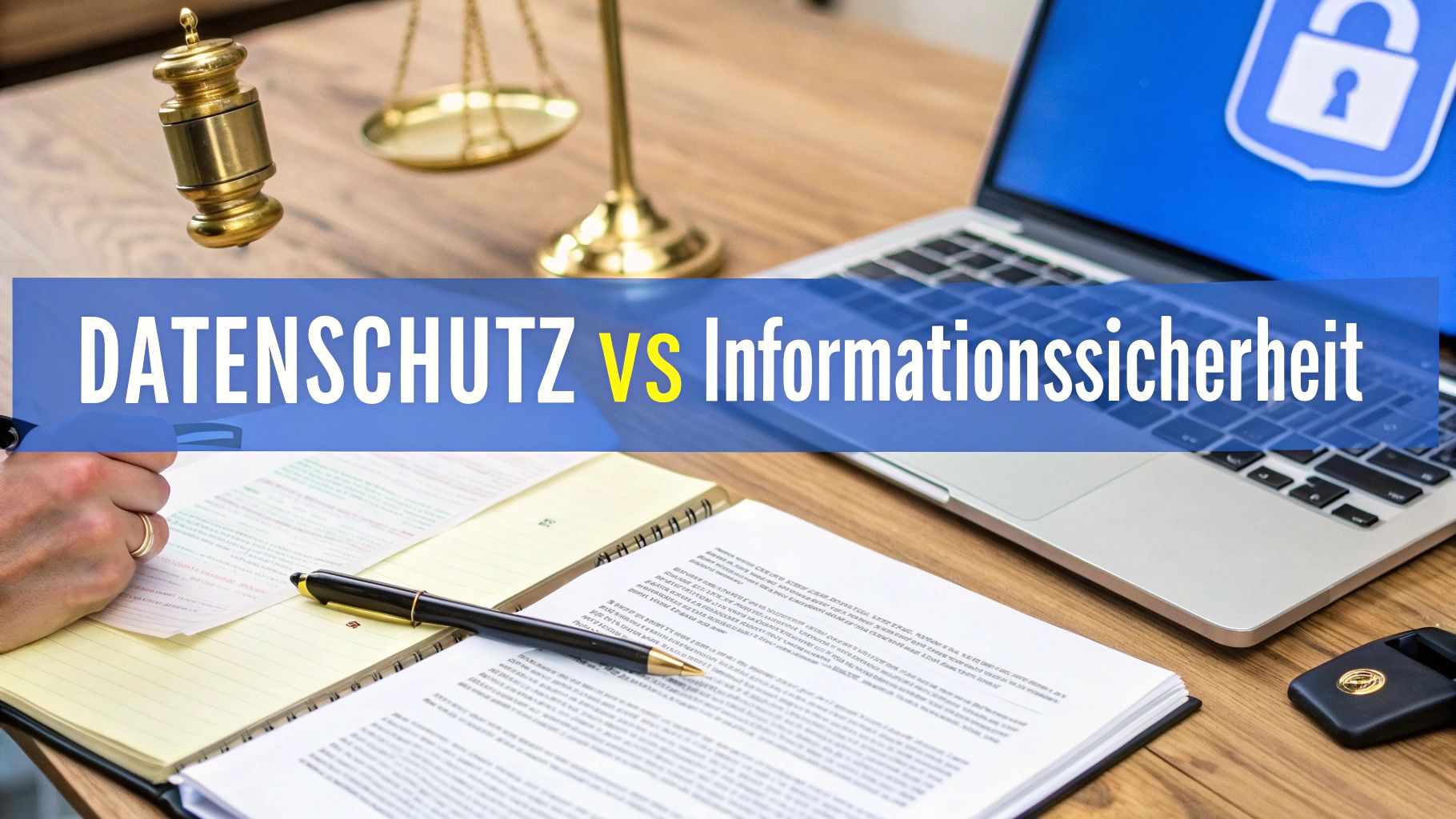 Datenschutz vs. Informationssicherheit: Warum beide Säulen für sichere KI in Unternehmen unverzichtbar sind