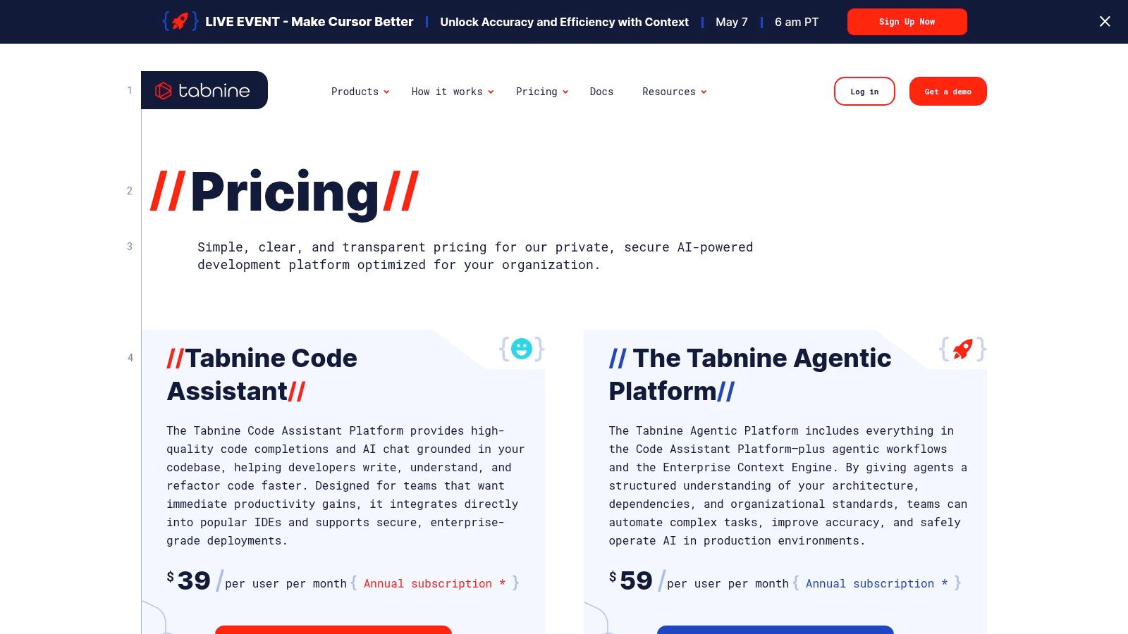 Tabnine (AI Coding Platform / Agentic Platform)