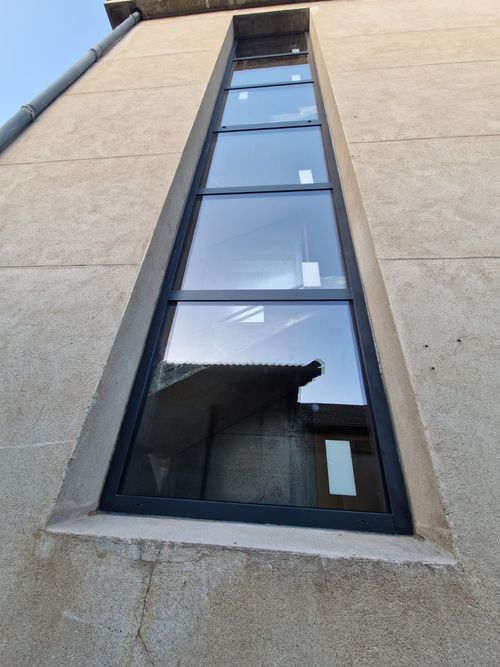 Grande vitre Projét rénovation Celik Menuiserie