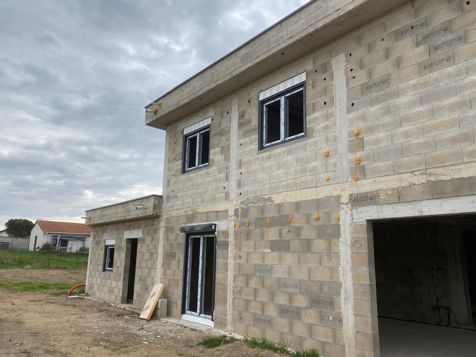 Chantier toit plat alu
