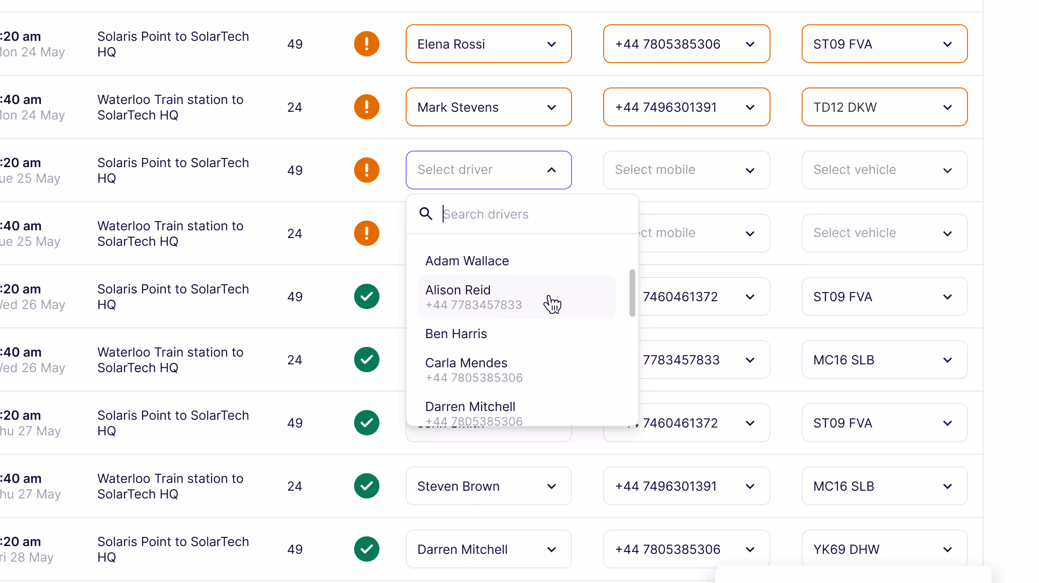 A screenshot from the new experience showing the in-line editing functionality