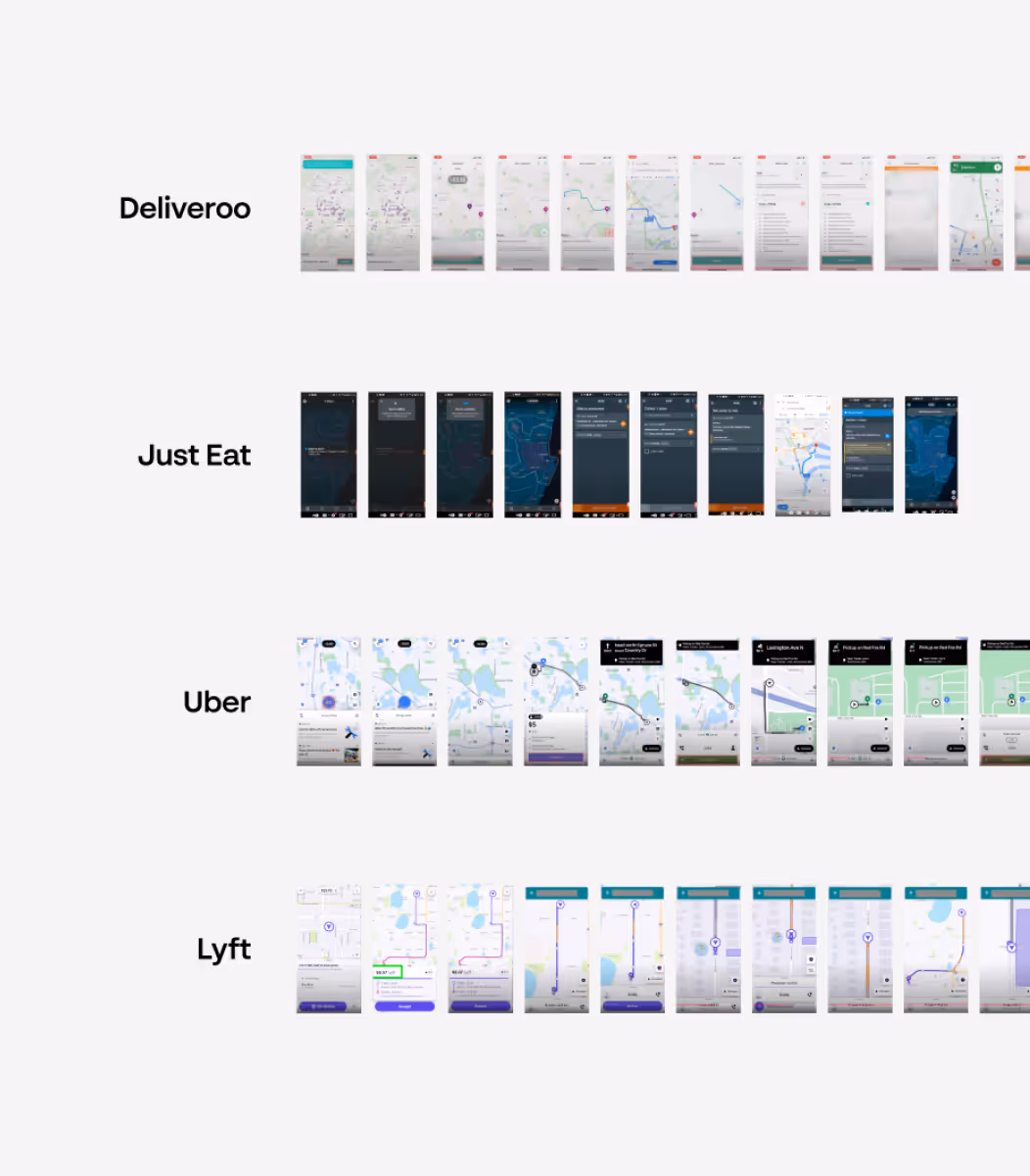 A screenshot taken of the competitor analysis