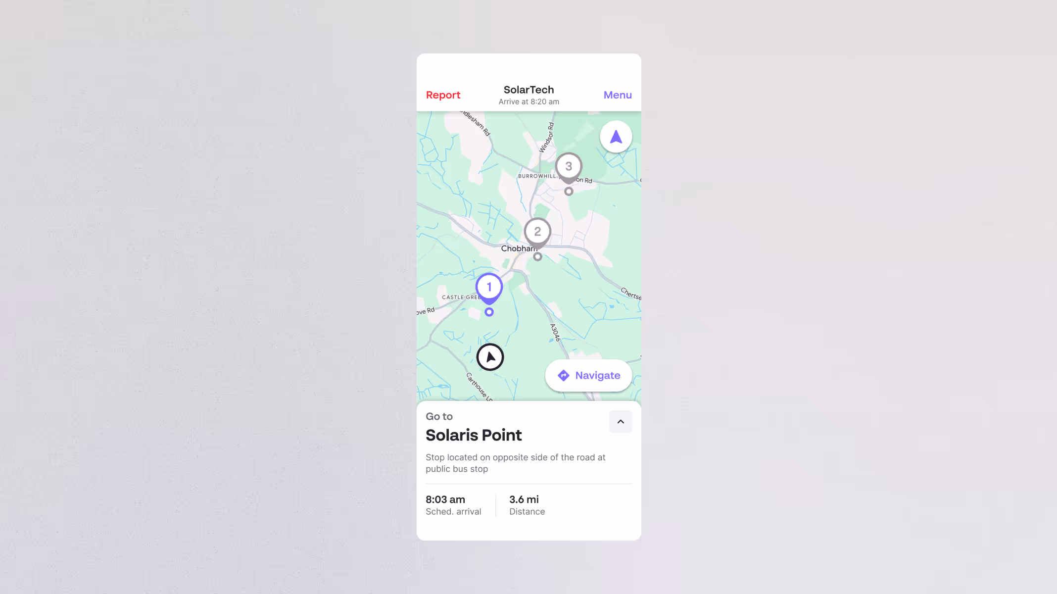 A preview of the new route overview feature