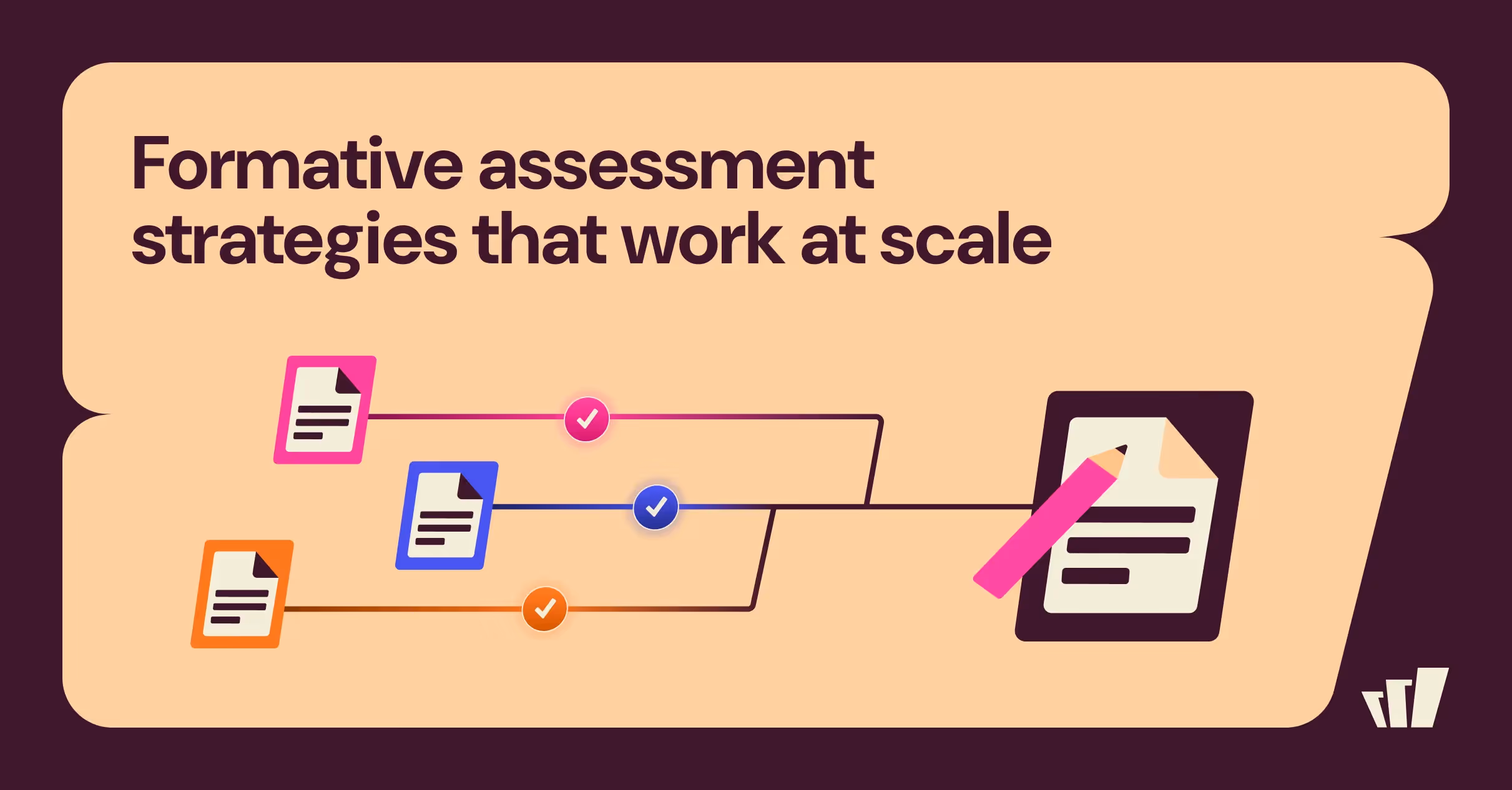 Formative assessment strategies that work at scale