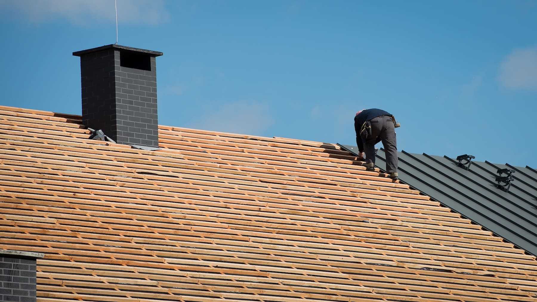 Couvreurs d’Avenir Eco Couverture sur un chantier de toiture en ardoise en Ille-et-Vilaine