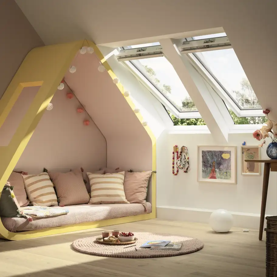 Combinaison JUMO de deux fenêtres de toit VELUX jumelées